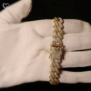 Premium Men Gold and Diamond coated Bracelet